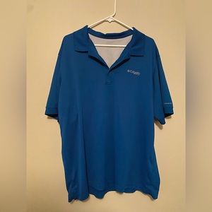 XXL Columbia PFG Blue Polo
